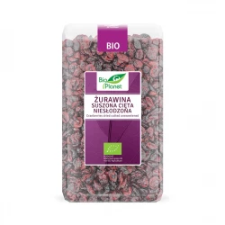 Żurawina Suszona Cięta Niesłodzona BIO Ekologiczna Bez Cukru 1 kg Bio Planet