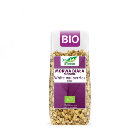Morwa Biała Suszona BIO Ekologiczna Bez Cukru 100 g Bio Planet