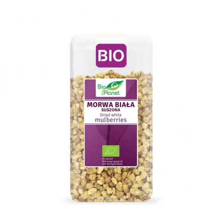 Morwa Biała Suszona BIO Ekologiczna Bez Cukru 250 g Bio Planet