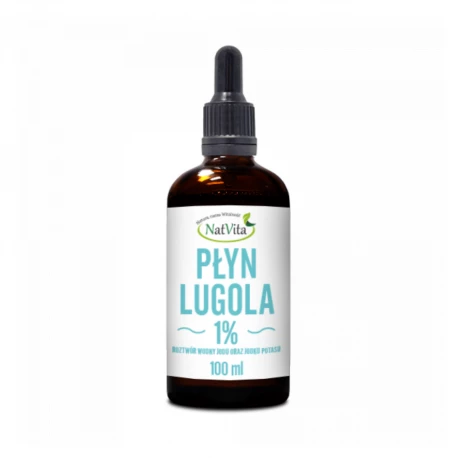 Płyn Lugola 1% Roztwór Wodny Jodu oraz Jodku Potasu 100 ml NatVita