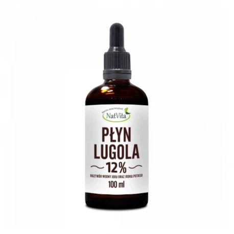 Płyn Lugola 12% Roztwór Wodny Jodu oraz Jodku Potasu 100 ml NatVita