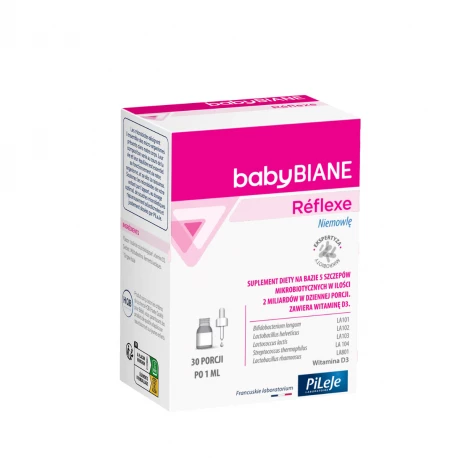 Lactibiane Probiotyk dla Dzieci z Witaminą D3 i Olejem Rzepakowym w Kroplach 30 ml Pileje