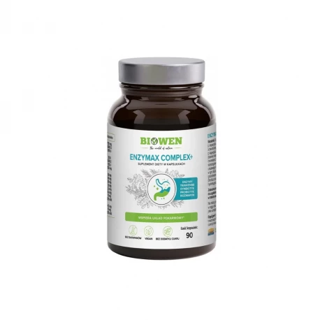 Enzymax Complex+ Enzymy Trawienne + Probiotyk VEGE (90 kaps) Biowen