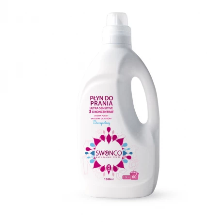 Płyn do Prania Ultra Sensitive 3 x Koncentrat Bezzapachowy Ekologiczny 1500 ml SWONCO