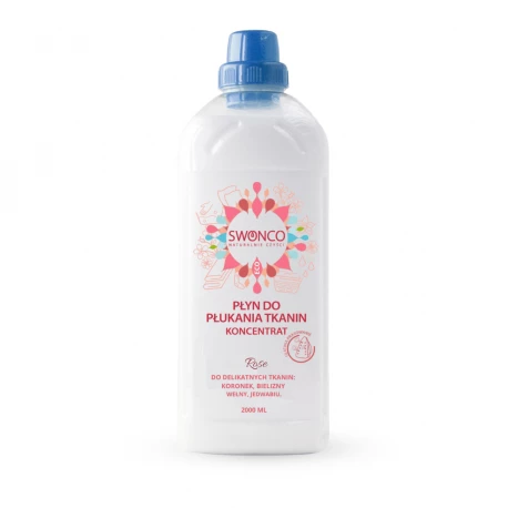 Płyn do Płukania Tkanin Rose Koncentrat Hipoalergiczny Ekologiczny 2000 ml SWONCO