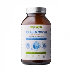 Kolagen Rybi Morski 5000 mg 3 x Peptydy Probiotyk i Prebiotyk Proszek 225 g Biowen