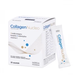 Kolagen Collagen Nucleo Hydrolizowany Rybi Morski + Wołowy + Witamina C Nukleotydy (30 sasz) Norsa Pharma