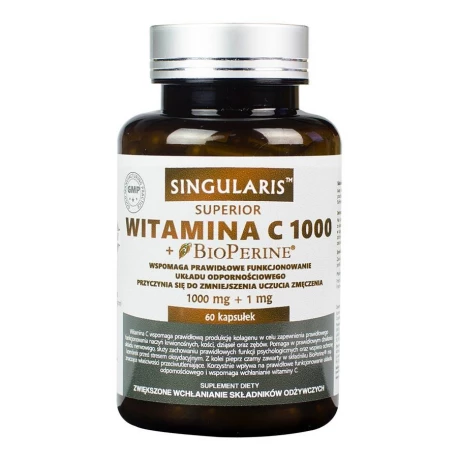 Witamina C1000 + Piperyna (60kaps) SINGULARIS