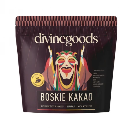 Boskie Kakao z Grzybami Lion\'s Maine Cordyceps Chagi Mniszek Lekarski 270 g Divinegoods