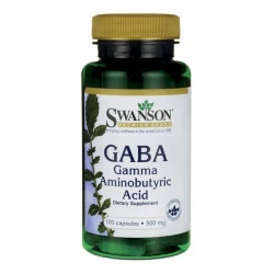 Gaba 500mg Kwas Gamma Aminomasłowy (100kaps) SWANSON