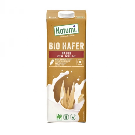 Napój Owsiany Naturalny BIO UHT Bez laktozy Bez Dodatków Cukru VEGE 1000 ml Natumi