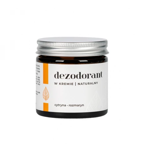 Naturalny Dezodorant w Kremie CYTRYNA ROZMARYN 50 ml Słomiana Pracownia