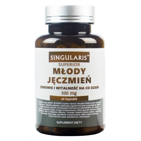 Młody Jęczmień Superior 500 mg (60kaps) SINGULARIS