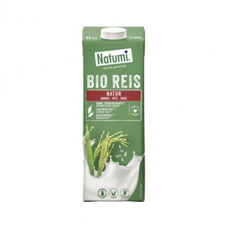 Napój Ryżowy Naturalny Bezglutenowy BIO UHT Bez laktozy Bez Dodatków Cukru VEGE 1000 ml Natumi