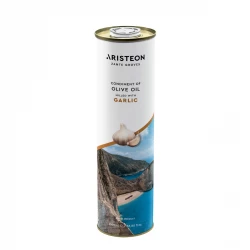 Oliwa z Oliwek Grecka z Czosnkiem 1000ml Zakynthos Grecka Aristeon