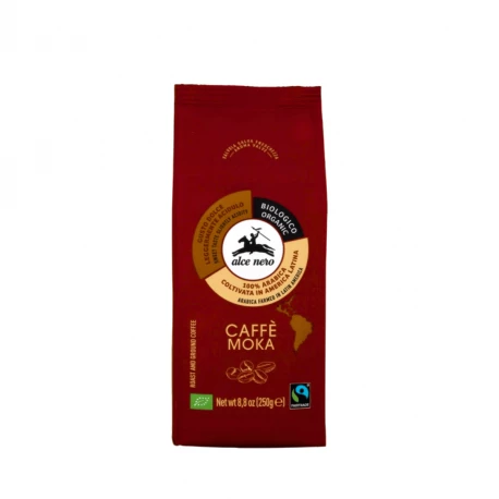 Kawa Mielona Caffe Moka 100% Arabica  BIO 250 g Alce Nero