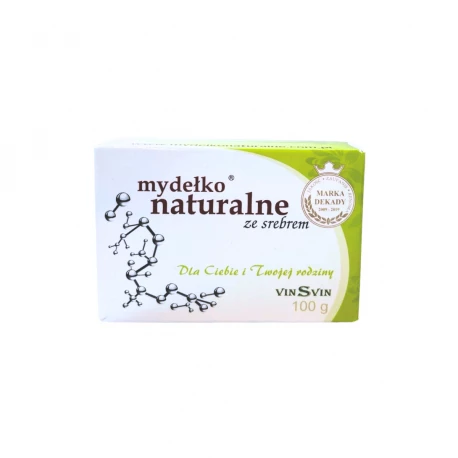 Mydło Naturalne Z Nanosrebrem Kostka 100g VINSVIN