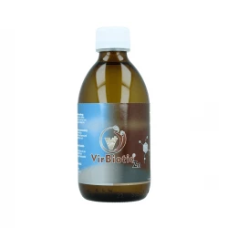 VirBiotic Zn Silver + Cu +Zn Niejonowy Płaski Krystalit Srebro Miedź Cynk 3w1 300 ml Vitacolloids