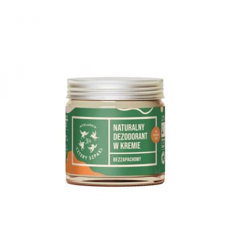 Dezodorant w Kremie Bezzapachowy Bez Dodatku Sody 60 ml Mydlarnia Cztery Szpaki