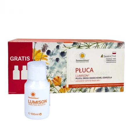 Płuca LUMISON Wyciąg z Ziół na Drogi Oddechowe Płyn 10 x 100 ml SonnenMoor