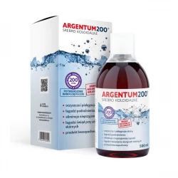 Argentum200 Niejonowe Srebro 200 ppm Płyn 500 ml Aura Herbals