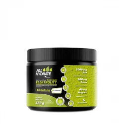 Elektrolity ALLHydrate Green Apple + Creatine Kreatyna w Proszku 380 g Aliness