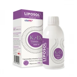 Witamina K2 +D3 Menachinon VitaMK7 Liposomalna 250 ml Liposol