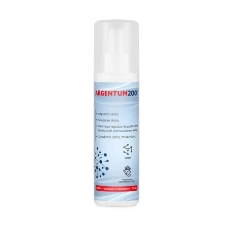 Argentum200 Niejonowe Srebro 200 ppm Spray Tonik 150 ml Aura Herbals