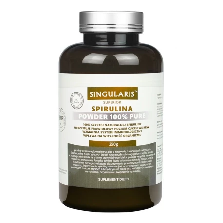 Spirulina Superior 100% Czysty Proszek 250g SINGULARIS