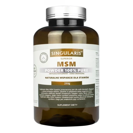 MSM 250g Proszek 100% Czysta Siarka Organiczna SINGULARIS