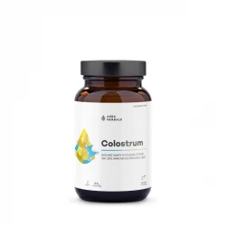 Colostrum 500 mg Siara Bydlęca 30% Immunoglobulin G Kwaśna Cytryna Proszek 66 g Aura Herbals