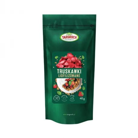 Truskawki Liofilizowane Plastry Suszone 40 g TARGROCH