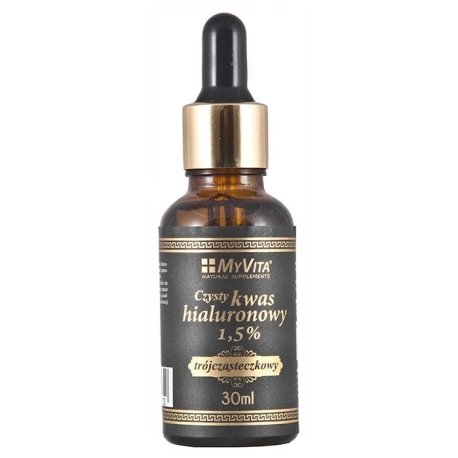 Czysty Kwas Hialuronowy 1.5% 30ml trójcząsteczkowy Myvita