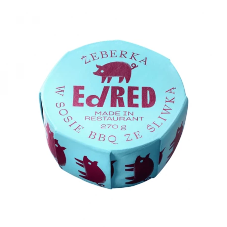 Ed Red Żeberka w sosie BBQ ze śliwką 270 g - Rzemieślnicze Danie Gotowe