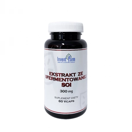 Ekstrakt ze Sfermentowanej Soi 300 mg (60 kaps) Invent Farm