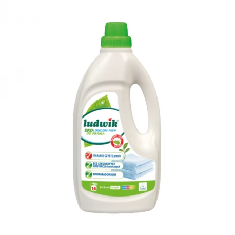 Płyn do prania tkanin białych i kolorowych 1000 ml - Ludwik Ekologiczny