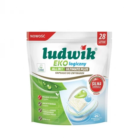 Kapsułki do zmywarki All in One Ultimate Plus 28 szt. - Ludwik Ekologiczny