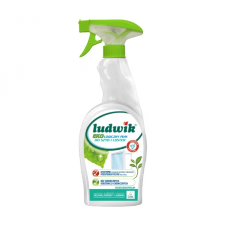 Płyn do szyb i luster Zielona Herbata i Jaśmin 750 ml - Ludwik Ekologiczny