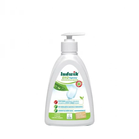 Płyn do mycia naczyń z pompką Cytrusy i Zielona Herbata 475 ml - Ludwik Ekologiczny