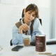 Kawa Funkcjonalna Mushroom Coffee 7in1 - Reishi Chaga Shiitake Maitake Lions Mane Kordyceps Tremella Mycodrop 250 g Aura Herbals