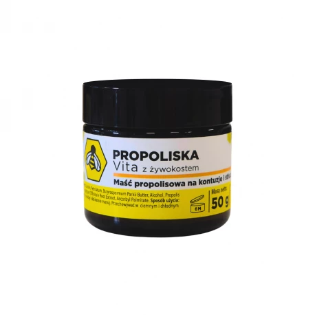 PROPOLISKA Vita z Żywokostem Maść Propolisowa Przeciwbólowa 50 g API Effect