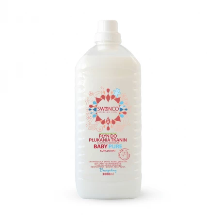  Płyn do Płukania Tkanin dla Dzieci i Niemowląt Baby Pure Koncentrat Ekologiczny Hipoalergiczny 2000 ml SWONCO