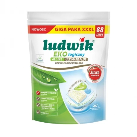 Kapsułki do Zmywarki All in One Ultimate Plus (88 szt.) - Ludwik Ekologiczny