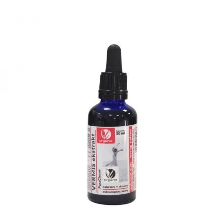Vermis ParaCleans Naturalny Ekstrakt Ziołowy Mikrocząsteczkowy 50 ml Organis