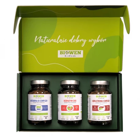 Statin Protect Zestaw na Statyny Koenzym Q10 B Complex+ Cholina Hepa Strong Biowen