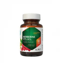 Berberine 97% HCL Ekstrakt z Korzenia Berberysu 500 mg (60 kaps) Hepatica