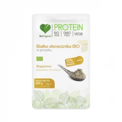 Białko Słonecznika Bio Eko 53% Protein Proszek 200 g BeOrganic