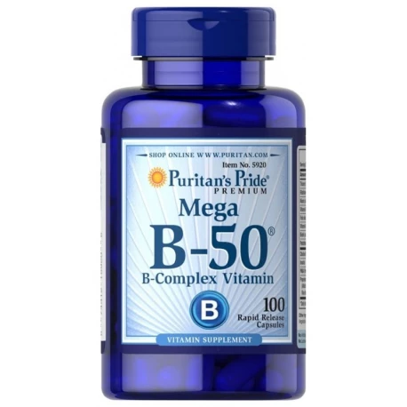Witamina B-50 MEGA Complex (100kaps) B50 PURITAN'S PRIDE