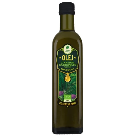 Olej z Ostropestu EKO 250ml (tłoczony na zimno) Dary Natury