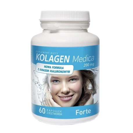 Kolagen Medica FORTE 200 mg + kwas hialuronowy (60 kaps) Medicaline